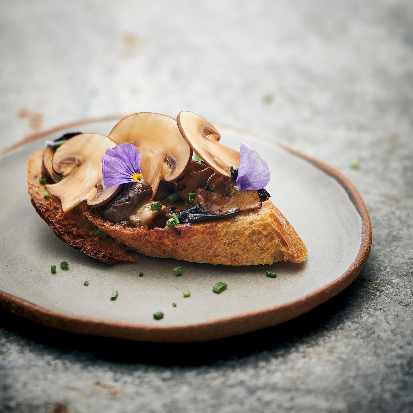 Mini Mushroom Tartine